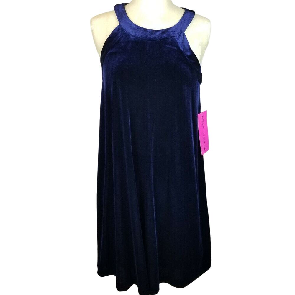 Betsey Johnson Womens Velvet Halter Mini Dress Sz 6 Whimsigoth Witchy Vamp Hoco
